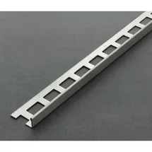 Proline Fliesenschiene als Winkelprofil, Edelstahl (v2a) gebürstet, Länge 2,50 m 8 mm Fliesenprofil