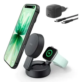 Belkin UltraCharge 25W Qi2 magn. 2-in-1 Lad.dunkelgrau WIZ043kqCH