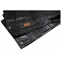 Black & Decker Anhängerplane 2 x 3 m schwarz
