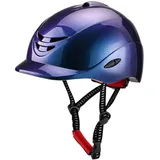 MagiDeal Reithelm, Pferdeausrüstung, mit herausnehmbarem Innenfutter, Outdoor-Sportmützen, Kappe, Reitmütze, Reitmütze für den Außenbereich, Blau, m