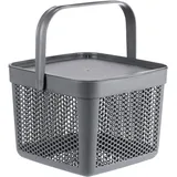 uandu Aufbewahrungskorb mit Deckel 8L, Aufbewahrungsbox, Korb für Spielzeug, Wäschekorb, Regal Korb, Vorratskorb, Badezimmer Aufbewahrung & Organisation, Osterkörbchen, Aufbewahrungsboxen, Osterkorb