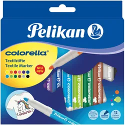 Pelikan Colorella - Marker - für Textil - gemischte Farben - Mittel (Packung mit