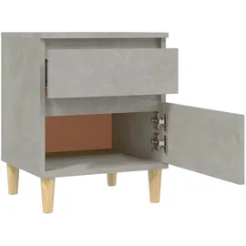 vidaXL Nachttisch Betongrau 40x35x50 cm