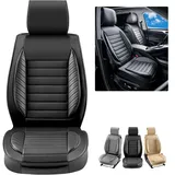 Vevor VEVOR-Sitzbezüge, universelle Autositzbezüge, komplettes Sitzset, Vorder- und Rücksitz, 9-teiliger Kunstleder-Sitzbezug, halbgeschlossenes Design, abnehmbare Kopfstütze und Airbag-kompatibel