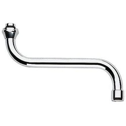 Grohe S-Auslauf Ausladung 150mm für Küchen-Wandbatterien 1/2", Chrom, Bogenauslauf 13005000