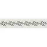 A.S. Création Bordüre Wellen 5,00 m x 0,13 m Beige/Schwarz 384126