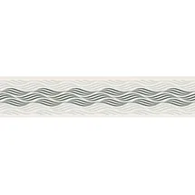 A.S. Création Bordüre Wellen 5,00 m x 0,13 m Beige/Schwarz 384126