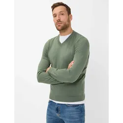 Brax Herren Strickpullover Style VICO thyme, grün, Gr. L