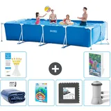 Rechteckiger Frame Pool - 450x220x84 Cm - 7-teilig  S3