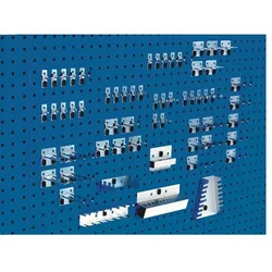 bott Werkzeughalter, 10 Haken/20 Doppelhaken/10 div. Halter, BxHmm, 60-tlg.