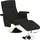 Homcom Massagesessel mit Fußhocker elektrisch 95 x 88 x 78 cm Schwarz