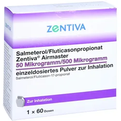 SALMETEROL/Fluticasonpropionat Zen.Air.50/500 μg 60 Sp