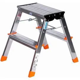 Krause Doppelleiter Klapptrittleiter 2 Stufen