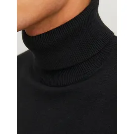 JACK & JONES Emil Knit Rollkragenpullover Black 2XL
