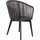 Mr. Deko Gartenmöbelset Diningsessel Cadiz mit Tisch Almeria 200 x 90 cm - Grau