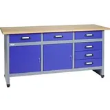 Küpper 12177 Werkbank ultramarinblau (B x H x T) 1700 x 840 x 600 mm
