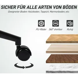 Homcom Schreibtischstuhl Dunkelgrau