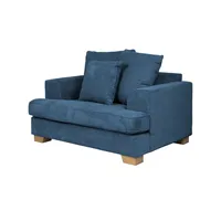 SOHO Sessel  Franka ¦ türkis/petrol ¦ Maße (cm): B: 136 H: 87 T: 103.0