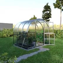 meistro kodas Klasika Gewächshaus verzinkt Grün Polycarbonat 6 mm 6 m2