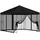 vidaXL Garten Pavillon 3 x 3 m inkl. 4 Seitenteile Schwarz