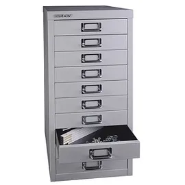 BISLEY MultiDrawer Schubladenschrank 27,9 x 38 x 59 cm silber