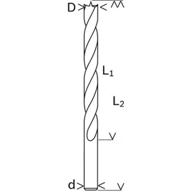 Bosch Holzspiralbohrer Standard 12 mm 151 mm 1 St.