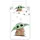 AC-Déco Star Wars The Mandalorian Baby Yoda Mehrfarbig 140 x 200 cm + 70 x 90 cm