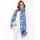 Zwillingsherz Schal ZWILLINGSHERZ "Love & More", Damen, blau, Web, Polyester, Modetücher Schal, stylischer Schal mit Schriftzug