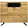 AC ANGEL CERDÁ Highboard 110 x 140 x 50 cm Walnuss / Schwarz