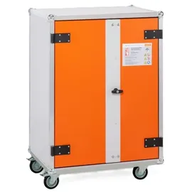 Cemo GmbH Premium Akku-Ladeschrank 89 x 111 x 66 cm lichtgrau/reinorange