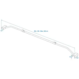 Preiswert & Gut Flachplanenbügel für Anhänger 152–220 cm