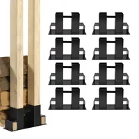 Trutzholm Holzstapelhilfe Stahl 34 x 10 cm 8 Stk schwarz