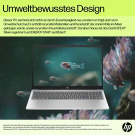 HP 15,6" FHD IPS Laptop silber CoreTM 7 150U 16GB/512GB SSD Win11 15-fd1075ng