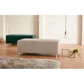 Home Affaire Polsterhocker Györ Mikrofaser 122 x 48 x 68 cm Beige