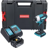 Makita DTD 157 SF1J-R Akku Schlagschrauber 18 V 140 Nm 1/4" Brushless + 1x Akku 3,0 Ah + Ladegerät (Akkubetrieb)