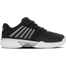 K-Swiss Express Light 3 Clay Tennis Shoe, Black/Silver, 40 EU