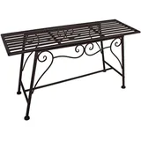 deluke Blumenbank RITA 45 x 27 x 83 cm Schwarz/Braun