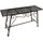 deluke Blumenbank RITA 45 x 27 x 83 cm Schwarz/Braun