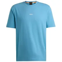 Boss T-Shirt mit Label-Detail Modell 'TCHUP', Ocean, XXXL