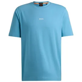 Boss T-Shirt mit Label-Detail Modell 'TCHUP', Ocean, XXXL