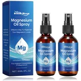 2Pcs Magnesium Spray Magnesiumöl Spray 100% Natürlich Reines Magnesium öl Magnesium Oil Magnesium Spray Füße für Sport & Muskel entspannung Verbessert die Schlafqualität die Gesundheit der Haut