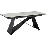Wohnling Esstisch 180 - 260 cm Ausziehbar Keramik Keramiktisch Esszimmertisch - Weiß