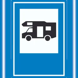 HB-Druck Campingplatz Wohnmobil Aufkleber A3 (297x420mm)