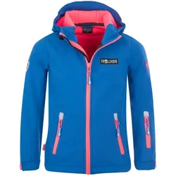 Kinder Softshelljacke Oslofjord Mitternachtsblau / Coral Gr. 164 - 14 Jahre