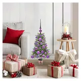 vidaXL Weihnachtsbaum mit Beleuchtung Grün 65 cm