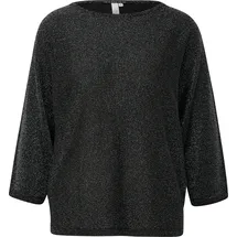 QS Pullover in Glitzeroptik Schwarz M