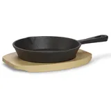 Echtwerk Servierpfanne aus Gusseisen, 15,8 x 25,4 x 3,2 cm