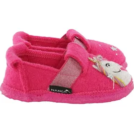 Nanga Unicorn Hausschuh Slipper glitzer himbeere