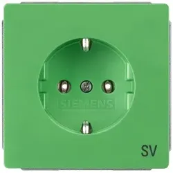 Siemens 5UB1826 DELTA style Steckdose mit Bedruckung SV, grün