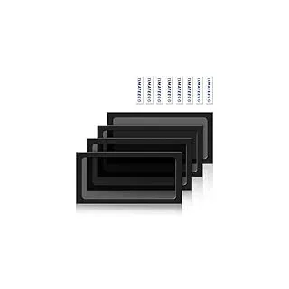 YIMATEECO Magnetischer Staubfilter Lüfterabdeckung PC 240mm mit Ultrafein 80 Maschen Nylon Mesh Filter, PC Staubfilter Lüfterabdeckung Kompatibel PC-Lüfter,PC-Kühler(Nylon, 120x240mm, 4Stü, Schwarz)